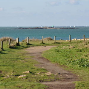 Pointe des saisies de la presqu'île de Gâvres - Le sentier côtier